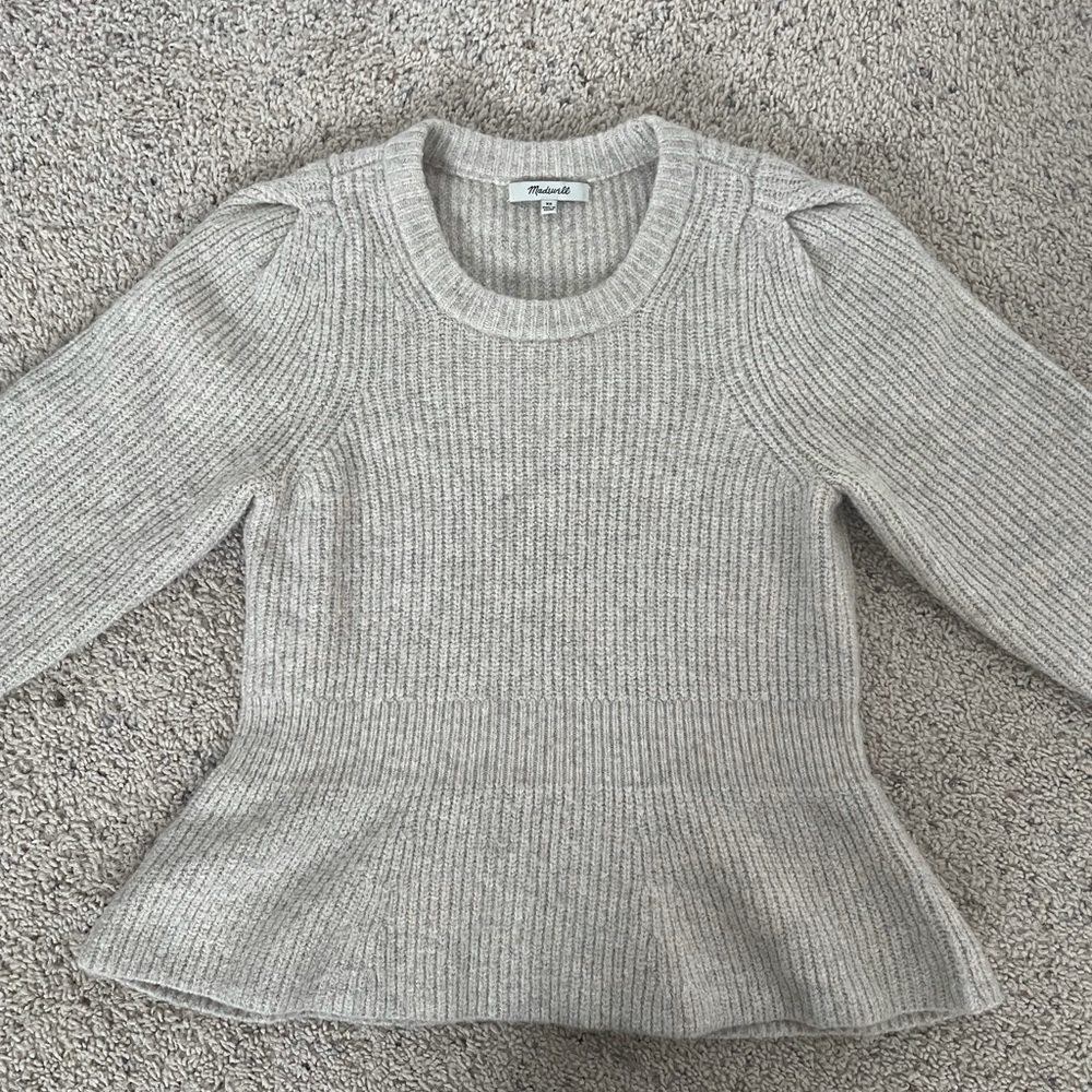 Madewell Peplum Sweater